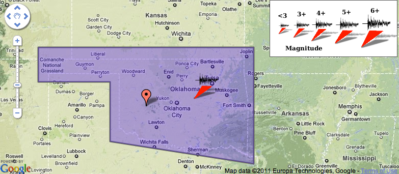 Oklahoma Map USGS 11-6-11